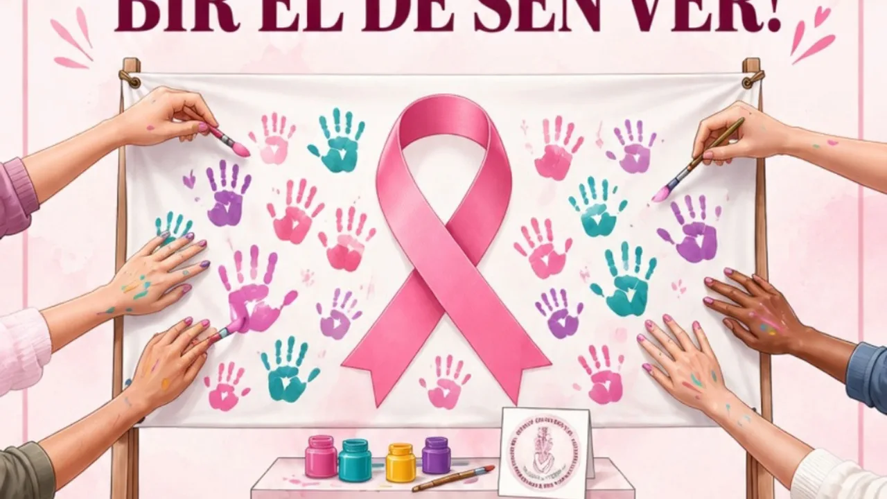 Lend a Hand to Breast Cancer Awareness: Fabric Handprint Event