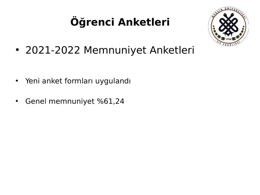 Slayt 22: Öğrenci anketleri