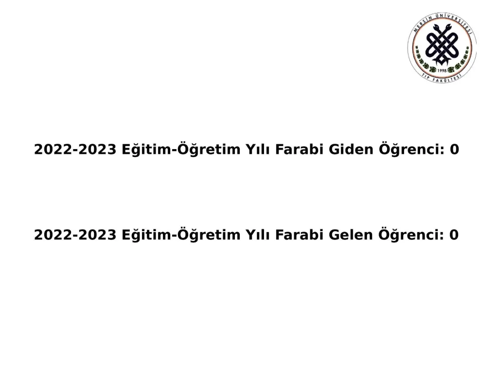 Slayt 11: Farabi giden ve gelen öğrenciler