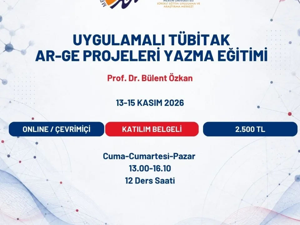 Uygulamalı TÜBİTAK AR-GE Projeleri Yazma Eğitimi