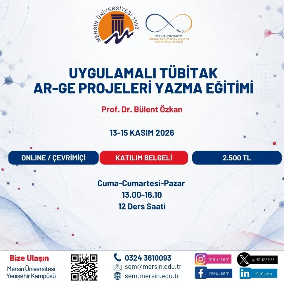 Uygulamalı TÜBİTAK AR-GE Projeleri Yazma Eğitimi