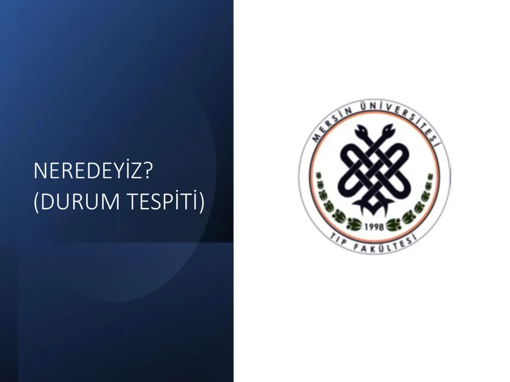 Slayt 3: Neredeyiz? (Durum tespiti)