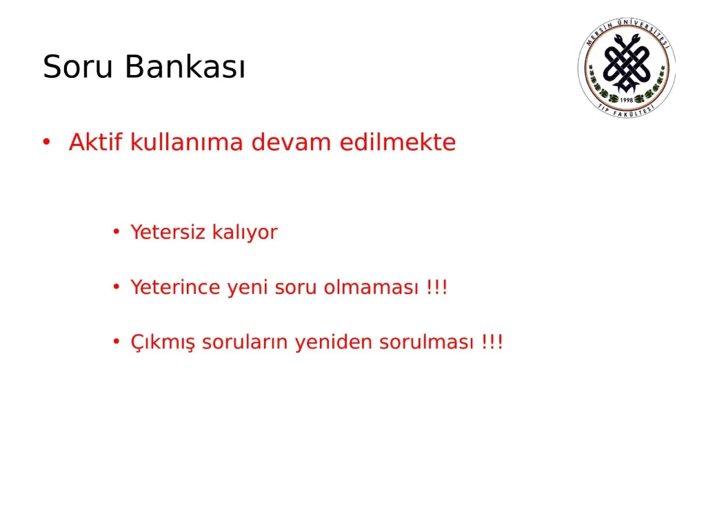Slayt 21: Soru bankası