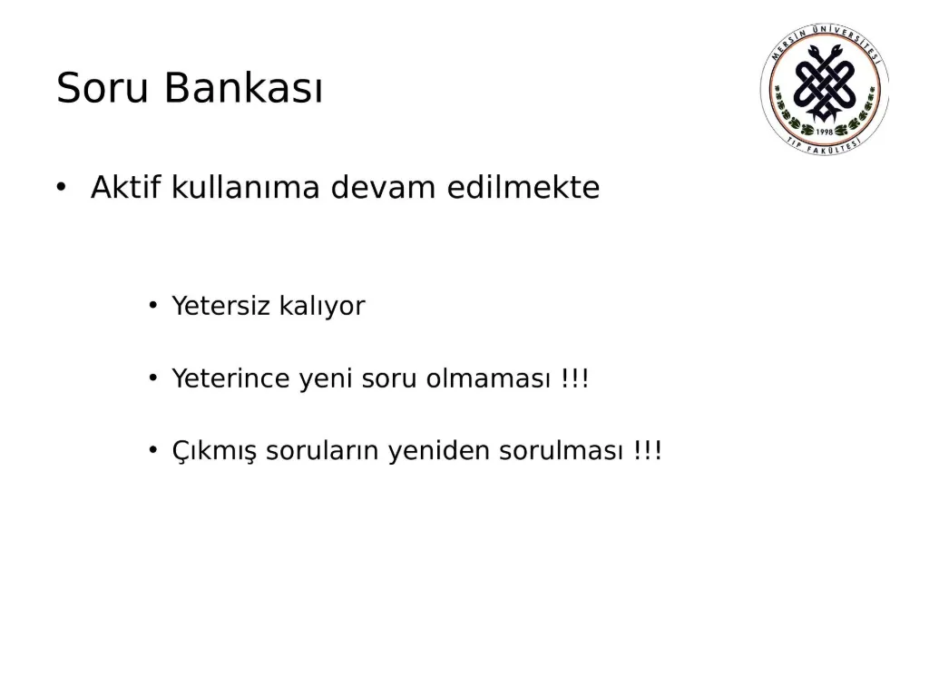 Slayt 21: Soru bankası