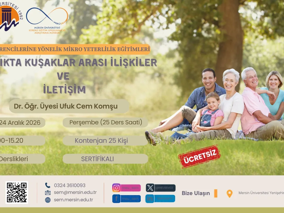 YAŞLILIKTA KUŞAKLAR ARASI İLİŞKİLER VE İLETİŞİM