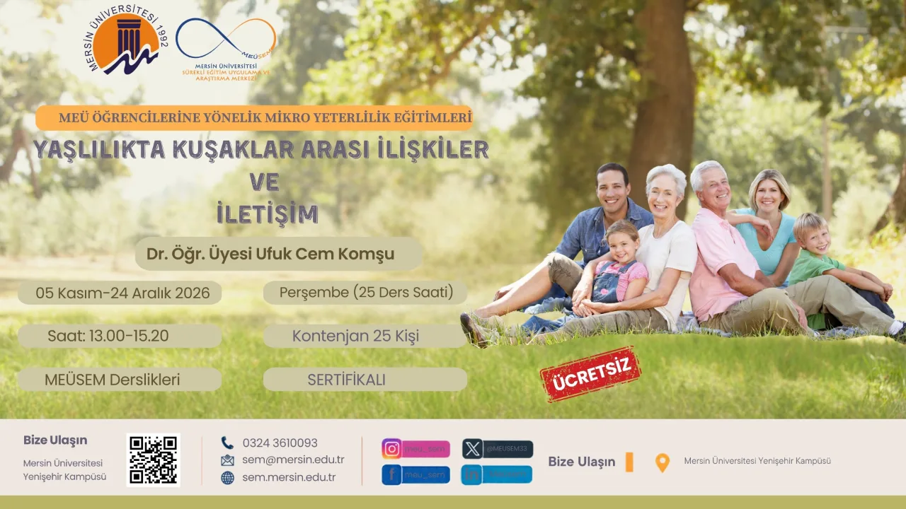 YAŞLILIKTA KUŞAKLAR ARASI İLİŞKİLER  VE  İLETİŞİM