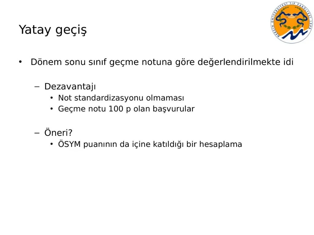 Slayt 64: Yatay geçiş