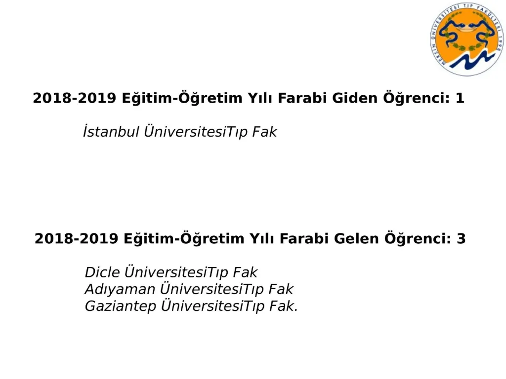 Slide 11: Farabi outgoing and incoming students