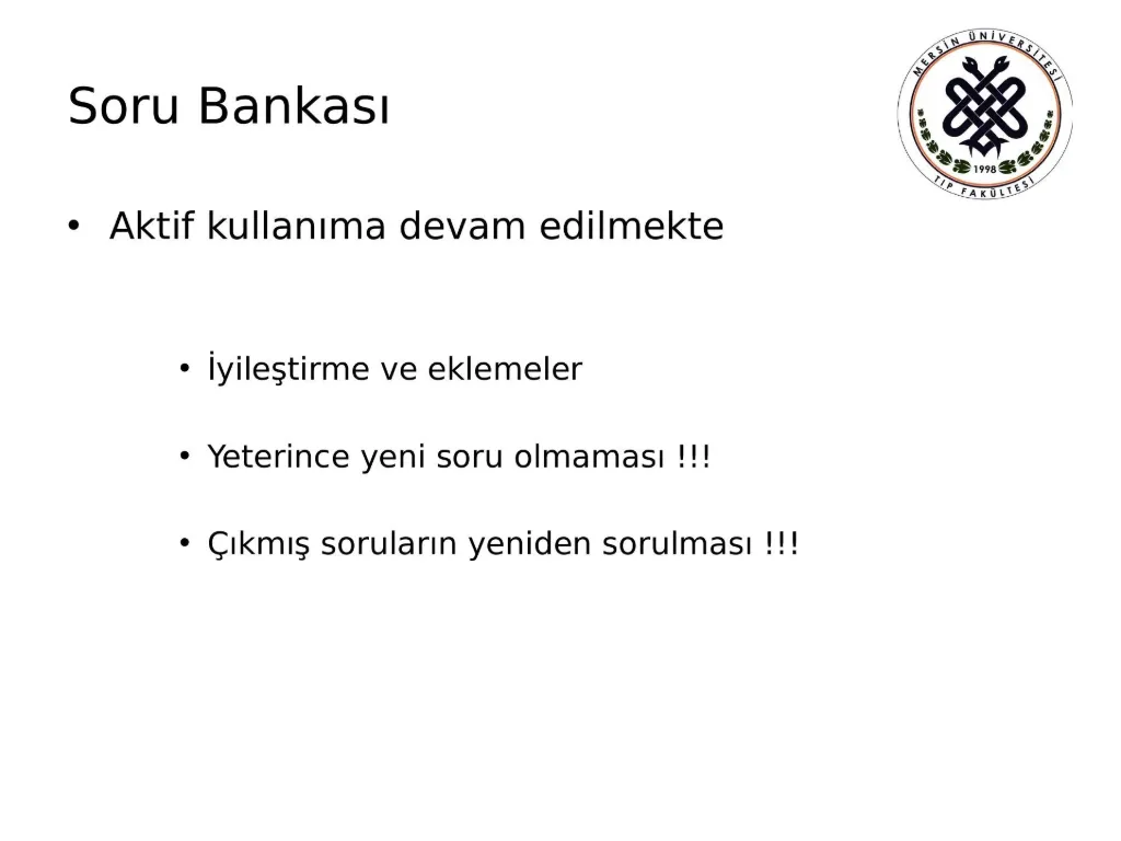Slayt 21: Soru bankası