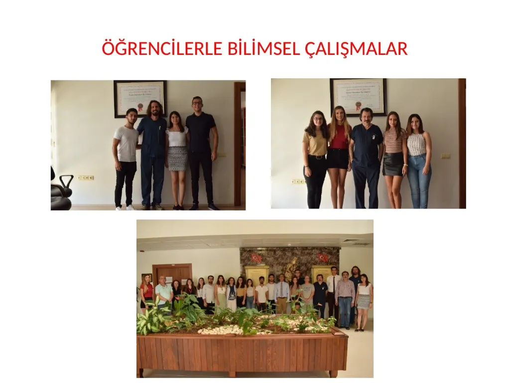 Slayt 46: Öğrencilerle bilimsel çalışmalar