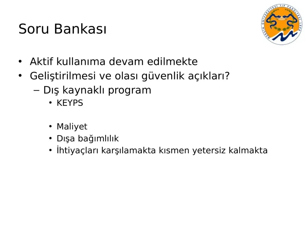 Slayt 21: Soru bankası