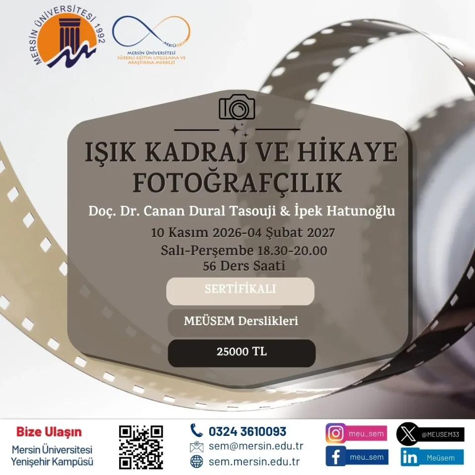 Işık Kadraj ve Hikaye Fotoğrafçılık Atölyesi