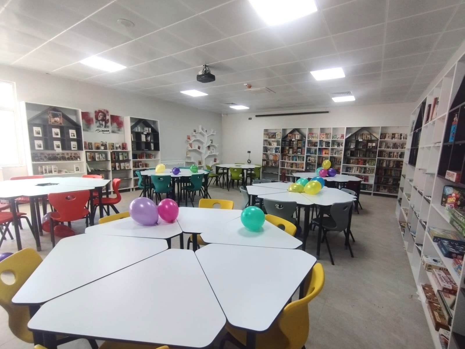 Completed library at Yayladağı Middle School