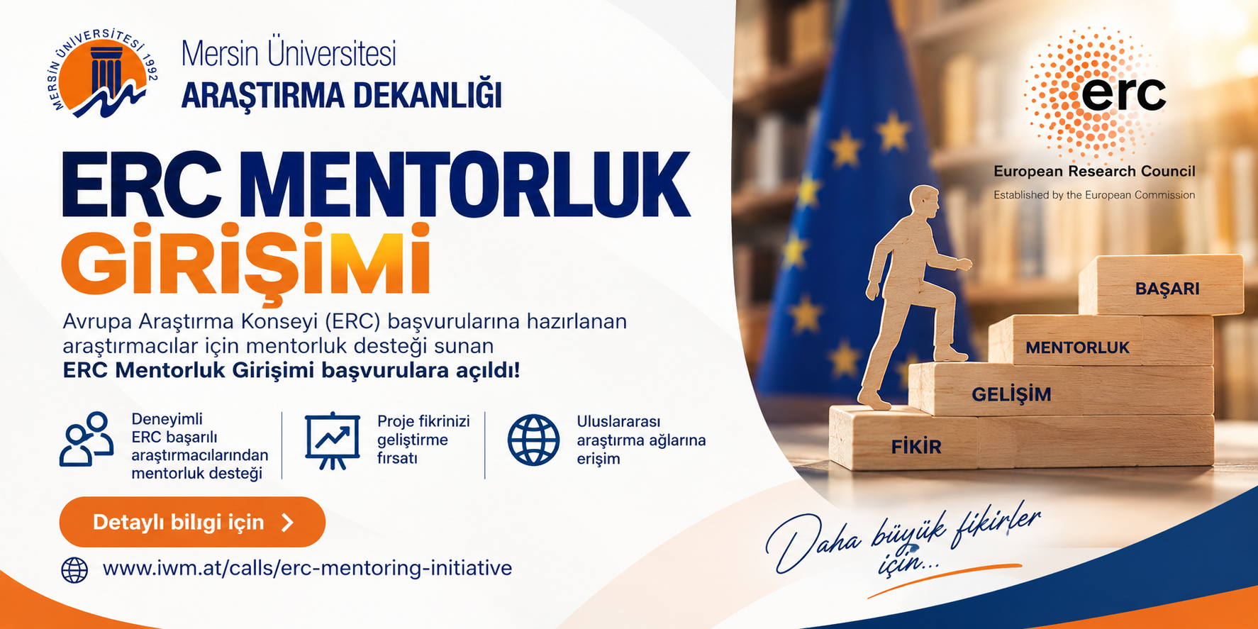 ERC Mentorluk Girişimi Başvuruları A&ccedil;ıldı